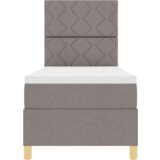 Box Postelja z vzmetnico z vzmetnico Taupe 80 x 200 cm blago, (5000126738) | Shoptok.si