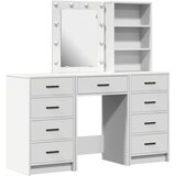  Toaletni stol 3 kom. Bijelo 40 x 41 x 135 cm Konstruirano drvo | Shoptok.si