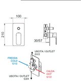 Sapho Mat crna ugrađena slavina za tuš (s 2 izlaza) Spy – | shoptok.hr