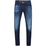 Emporio Armani Kavbojke slim - Modra