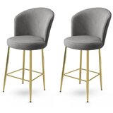 Hanah home Set barskih stolica Alte, 2 dijela, sivo-bijela | Eponuda.ba