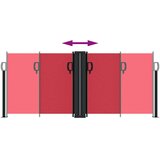  Uvlačiva bočna tenda 100 x 1000 cm crvena | shoptok.hr