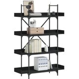  Regal za knjige 4 razine crni 100x33x145,5 cm konstruirano drvo | Eponuda.ba