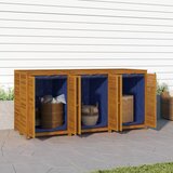 vidaXL Vrtna kutija za pohranu 210x87x104 cm od masivnog drva bagrema Cijene