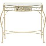  Bočni stolić u francuskom stilu metalni 82 x 39 x 76 cm zlatni | shoptok.hr