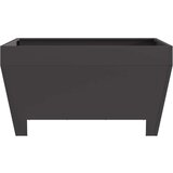 vidaXL Crna Hladno valjani čelik 80 x 80 x 43 cm Izdržljivo Ognjište | shoptok.hr