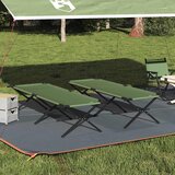  Sklopivi kamperski krevet 2 pcs Zelena 210 x 80 x 46 cm | shoptok.hr