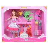 Magic Toys Lutka Betty z možnost oblačenja, z okrasno rastlino, kosi oblačil in modnimi dodatki 28cm | Shoptok.si
