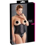Cottelli Plus Size - satenski pojas (crni) | shoptok.hr