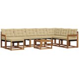  Set vanjskih sofa 9 kom. Prirodna i bež | shoptok.hr
