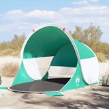 vidaXL Šotor za plažo za 2 osebi morsko zelen pop-up vodoodporen Cene