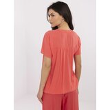 Sublevel Blouse-D73761M11173A-coral | Shoptok.si