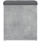  Klupa za pohranu siva boja betona 42x42x45 cm konstruirano drvo | shoptok.hr