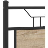  Posteljni okvir brez vzmetnice hrast 150x200 cm inženirski les, (21829159) | Shoptok.si