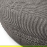 SLOWDOWN Temno rjava vreča za sedenje iz rebrastega žameta Roll 190 – | Shoptok.si