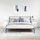  Noćni ormarići s 2 ladice 2 kom bijeli 38x34x80 cm | shoptok.hr