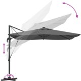 vidaXL Kantilevrski Roma parasol 286 x 285 x 270 cm Aluminij | Shoptok.si