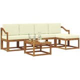  Set vanjskih sofa 6 kom. Prirodna i krem | shoptok.hr