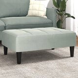 vidaXL Stolček za noge svetlo siv 77x55x31 cm žamet Cene