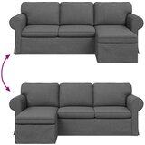 SOFA Kavč Temno siva, (5000146292) | Shoptok.si