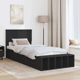  Okvir za krevet Crna 90 x 190 cm Konstruirano drvo - Crna 90 x 190 cm | shoptok.hr