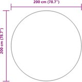  Čupavi tepih s visokim vlaknima NAVARRA bež 200x200cm poliester | shoptok.hr