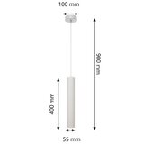  LED luster na sajli TUBA 1xGU10/4,8W/230V siva/mat hrom | Eponuda.com