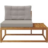 Vanjski krajnji kauč s jastukom Prirodna 115 x 83 x 73 cm - Prirodna i svijetlo siva Krajnji kauč | shoptok.hr