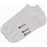 Ombre Men's foot socks 3-pack - grey melange Cene