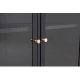 Venture Home vitrina Bakal 85 × 40 × 85 cm, crna | shoptok.hr