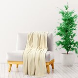 vidaXL Odeja krem 150x200 cm poliester Cene