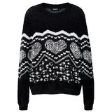 Desigual ŽENSKI PULOVER U CRNOJ BOJI | shoptok.hr