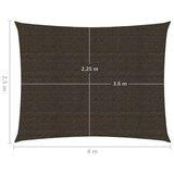  Jedro za zaštitu od sunca 160 g/m² smeđe 2 5 x 4 m HDPE | shoptok.hr