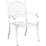  3-delni vrtni bistro set v beli barvi iz litega aluminija, (22015343) | Shoptok.si