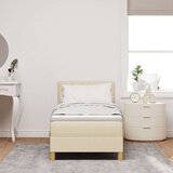 vidaXL Krevet s podnicom s madracem krem 80x200 cm tkanina | shoptok.hr