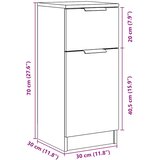 Ormarić za cipele boja hrasta 29,5 x 35 x 100,5 cm drveni | shoptok.hr