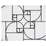 WALLXPERT dekorativni metalni zidni pribor golden mean 69 APT714 black | ePonuda.com