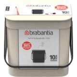 Brabantia Sort & Go koš za odpadke, 3 Liter - Soft Beige | Shoptok.si