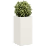Maison Chic Cvetlični Lonec - Cvetlično korito Bela 40x40x80 cm Hladno valjano jeklo, (21789357) | Shoptok.si
