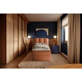 MID.YOU POSTELJA Z VZMETNICO 90 cm x 200 cm , les, tekstil, leseni material opečnato rjava | Shoptok.si