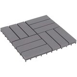  Talne plošče 20 kosov sive 30x30 cm trden akacijev les, (21143928) | Shoptok.si