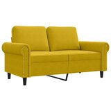  Dvosjed žuti 120 cm baršunasti | shoptok.hr