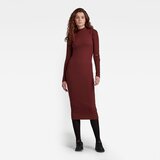 G-star Dress - Moon rib 5x2 r burgundy Cene