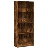 Maison Chic Knjižna omara - Knjižni regal dimljeni hrast 60x24x143 cm inženirski les, (21725847) | Shoptok.si