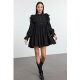 Trendyol Black Plain Lace Detailed Mini Woven Dress | Shoptok.si
