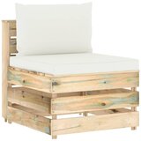  Modularna srednja sofa s jastucima od zeleno impregniranog drva | shoptok.hr