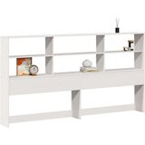 vidaXL Vzglavje s predelki bela 180 cm trdna borovina | Shoptok.si