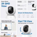 Tp-link Tapo C220 AI kamera 2K QHD, H.264, 360°/114° Pan/Tilt, Advanced Night Vision, microSD, dvosmjerni audio, AI detekcija pokreta, Wi-Fi, Tapo app | shoptok.hr