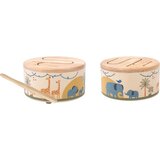 2Kids Toys Wooden Drum Safari glazbena igračka 18m+ 1 kom | shoptok.hr