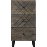  Komoda crna 40x33x75 cm Puno drvo Mango | shoptok.hr